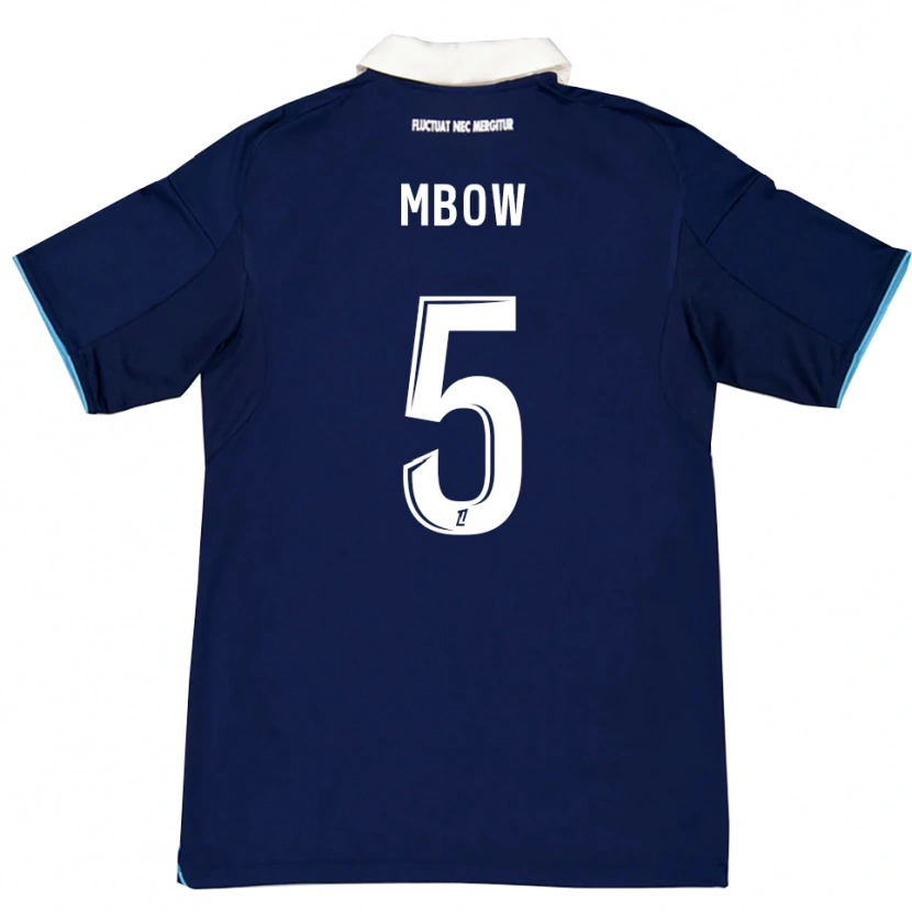 Danxen Męski Moustapha Mbow #5 Ciemnoniebiesko-Biały Domowa Koszulka 2025/26 Koszulki Klubowe