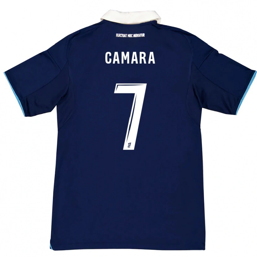 Danxen Męski Ismaël Camara #7 Ciemnoniebiesko-Biały Domowa Koszulka 2025/26 Koszulki Klubowe