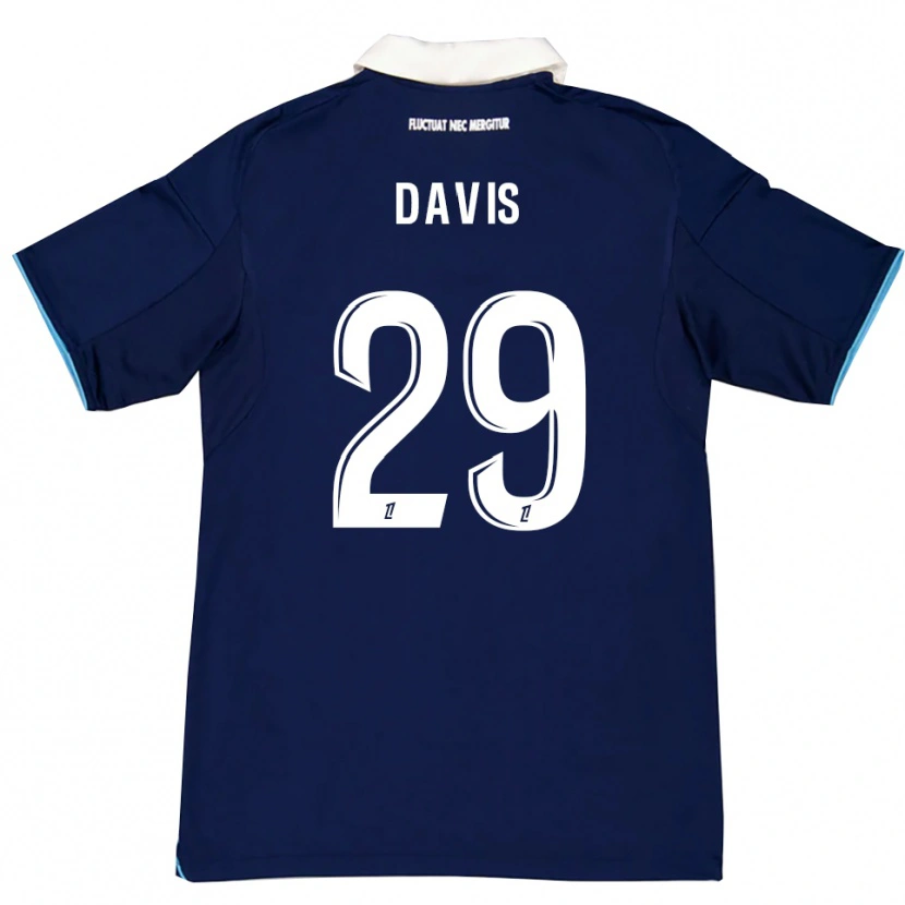 Danxen Męski Deja Davis #29 Ciemnoniebiesko-Biały Domowa Koszulka 2025/26 Koszulki Klubowe