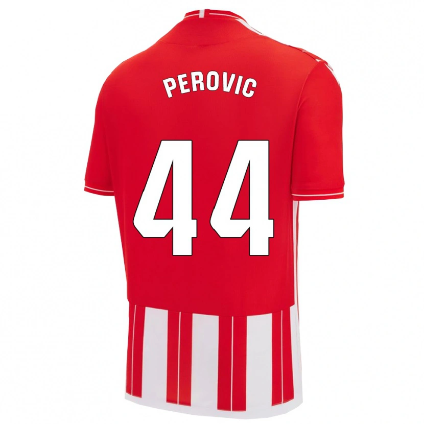 Danxen Męski Marko Perovic #44 Czerwono-Biały Domowa Koszulka 2025/26 Koszulki Klubowe