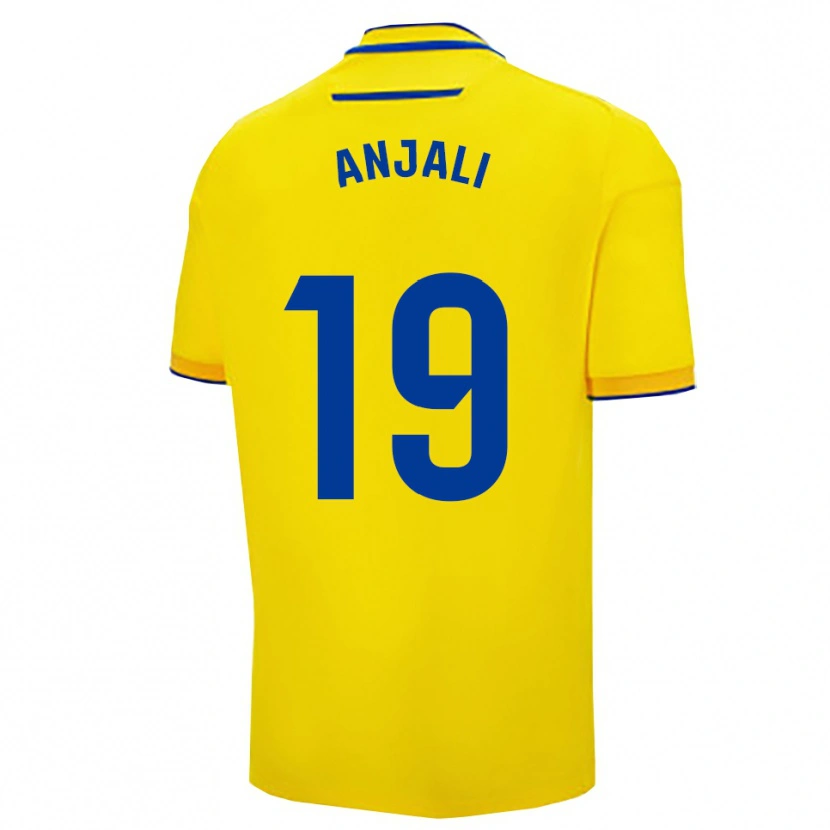 Danxen Męski Anjali Jane Kaur Singh #19 Żółto-Granatowy Domowa Koszulka 2025/26 Koszulki Klubowe