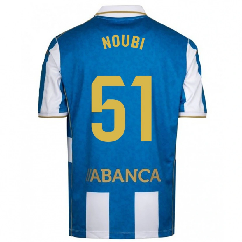 Danxen Męski Lucas Noubi #51 Biało-Niebieski Domowa Koszulka 2025/26 Koszulki Klubowe
