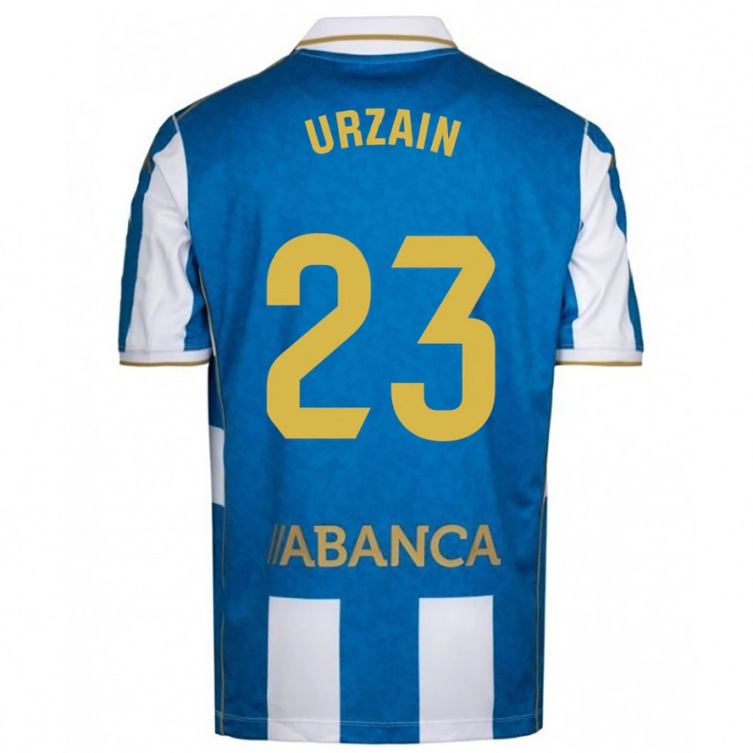 Danxen Męski Fabián Urzain #23 Biało-Niebieski Domowa Koszulka 2025/26 Koszulki Klubowe