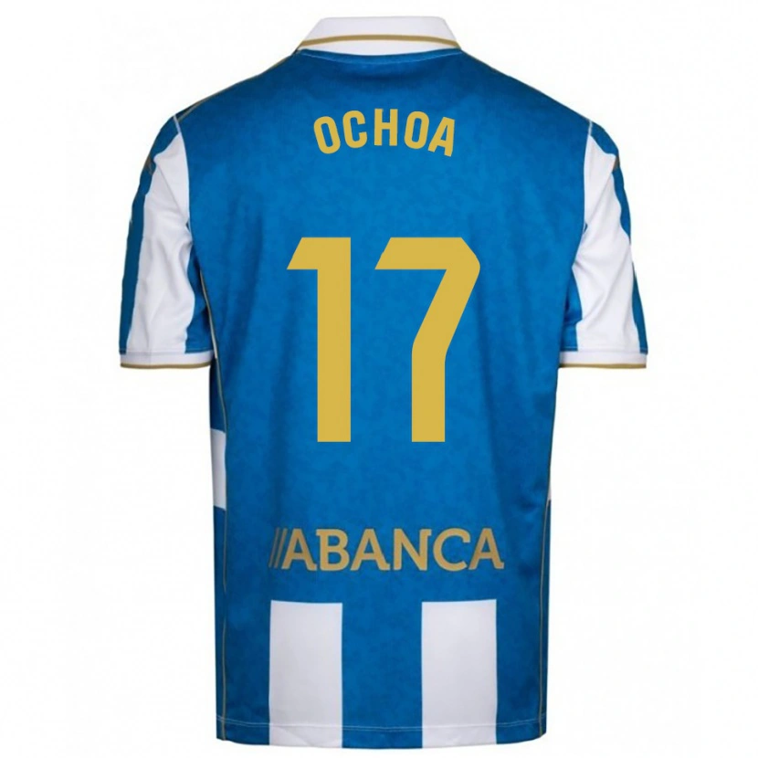 Danxen Męski Martín Ochoa #17 Biało-Niebieski Domowa Koszulka 2025/26 Koszulki Klubowe