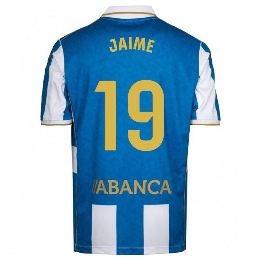 Danxen Męski Jaime Sánchez #19 Biało-Niebieski Domowa Koszulka 2025/26 Koszulki Klubowe