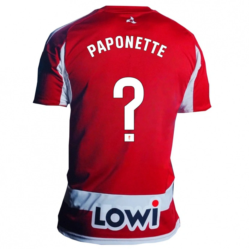 Danxen Męski Addae Paponette #0 Czerwono-Biały Domowa Koszulka 2025/26 Koszulki Klubowe
