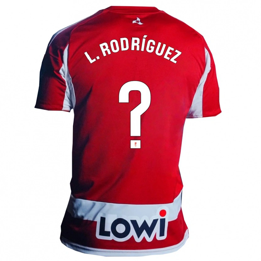 Danxen Męski Iker López Rodríguez #0 Czerwono-Biały Domowa Koszulka 2025/26 Koszulki Klubowe
