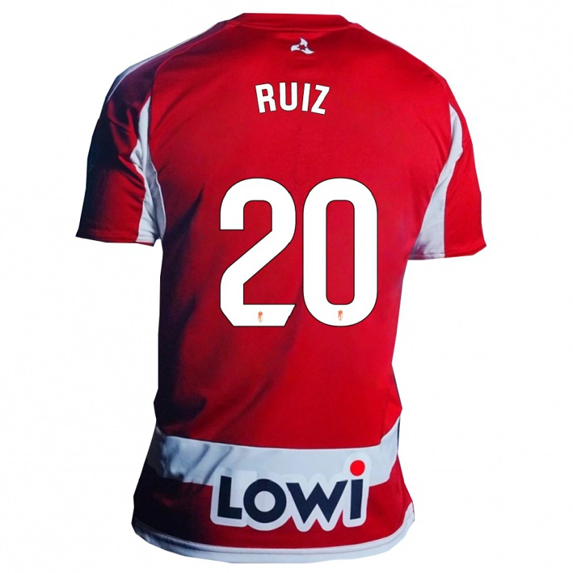 Danxen Męski Sergio Ruiz #20 Czerwono-Biały Domowa Koszulka 2025/26 Koszulki Klubowe