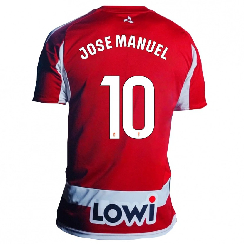 Danxen Męski José Manuel Arnáiz #10 Czerwono-Biały Domowa Koszulka 2025/26 Koszulki Klubowe