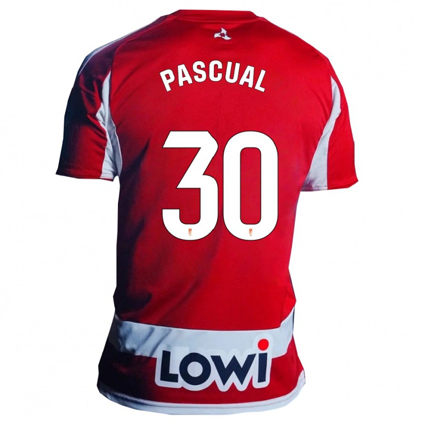 Danxen Męski Jorge Pascual #30 Czerwono-Biały Domowa Koszulka 2025/26 Koszulki Klubowe