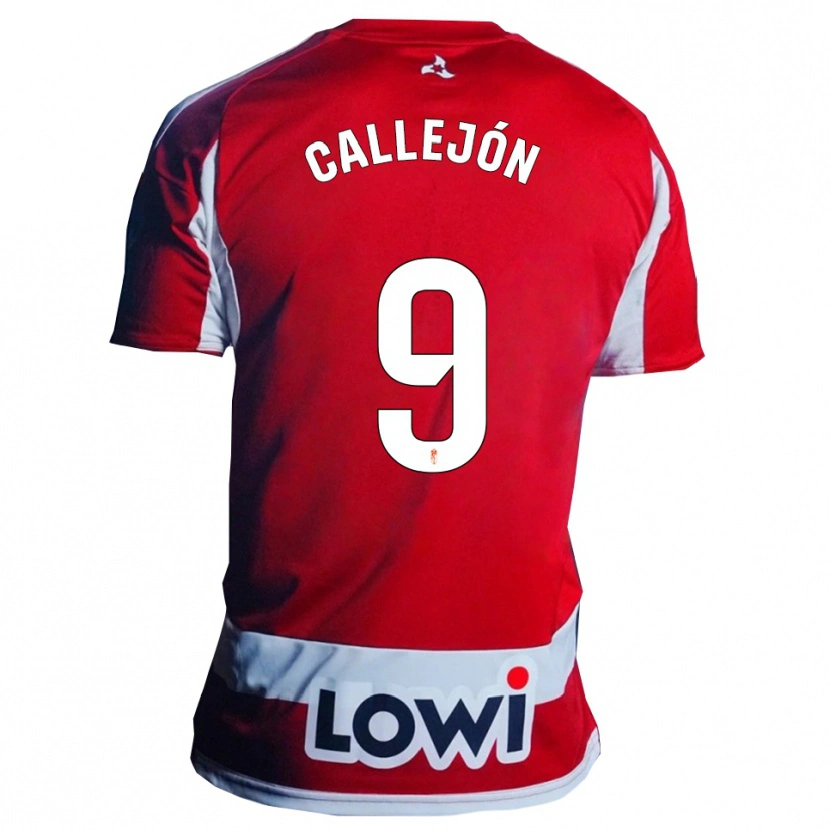 Danxen Męski Jose Callejon #9 Czerwono-Biały Domowa Koszulka 2025/26 Koszulki Klubowe
