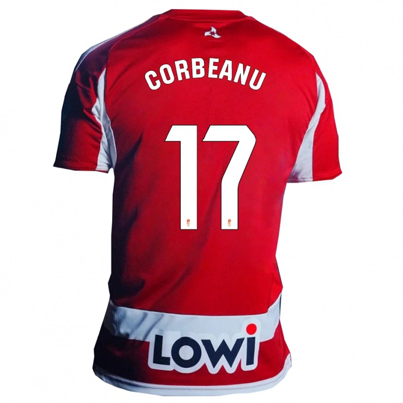 Danxen Męski Theo Corbeanu #17 Czerwono-Biały Domowa Koszulka 2025/26 Koszulki Klubowe