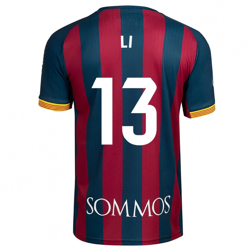 Danxen Męski Changyi Li #13 Granatowo-Czerwony Domowa Koszulka 2025/26 Koszulki Klubowe