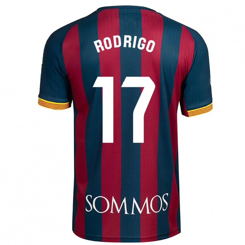 Danxen Męski Aron Rodrigo #17 Granatowo-Czerwony Domowa Koszulka 2025/26 Koszulki Klubowe