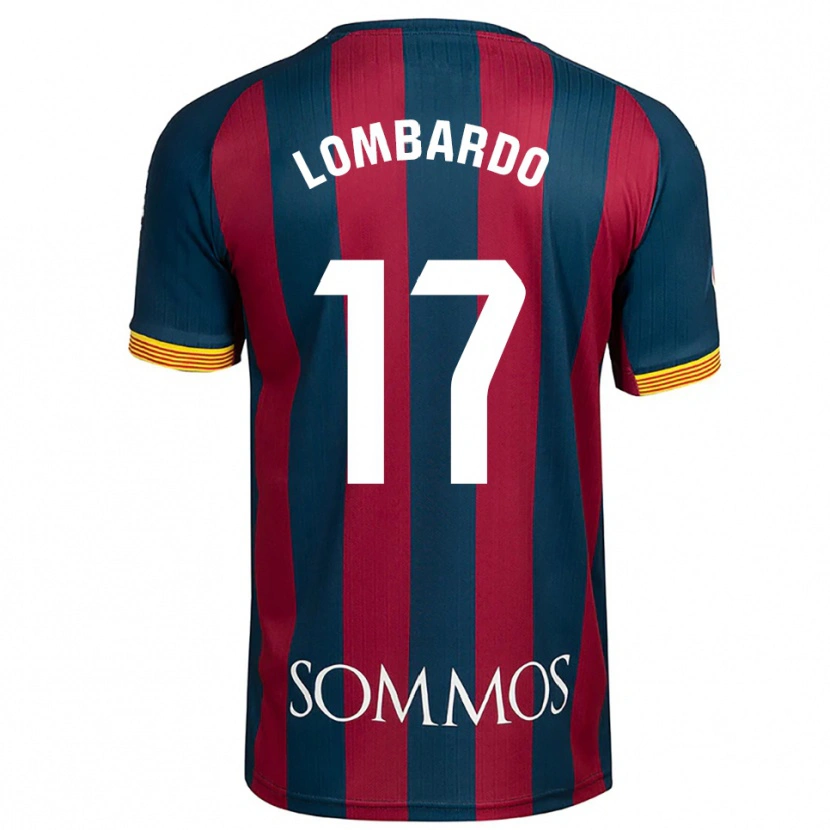 Danxen Męski Enzo Lombardo #17 Granatowo-Czerwony Domowa Koszulka 2025/26 Koszulki Klubowe