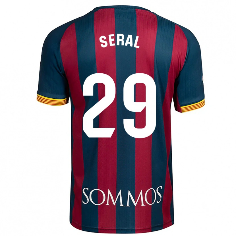 Danxen Męski Abel Seral #29 Granatowo-Czerwony Domowa Koszulka 2025/26 Koszulki Klubowe