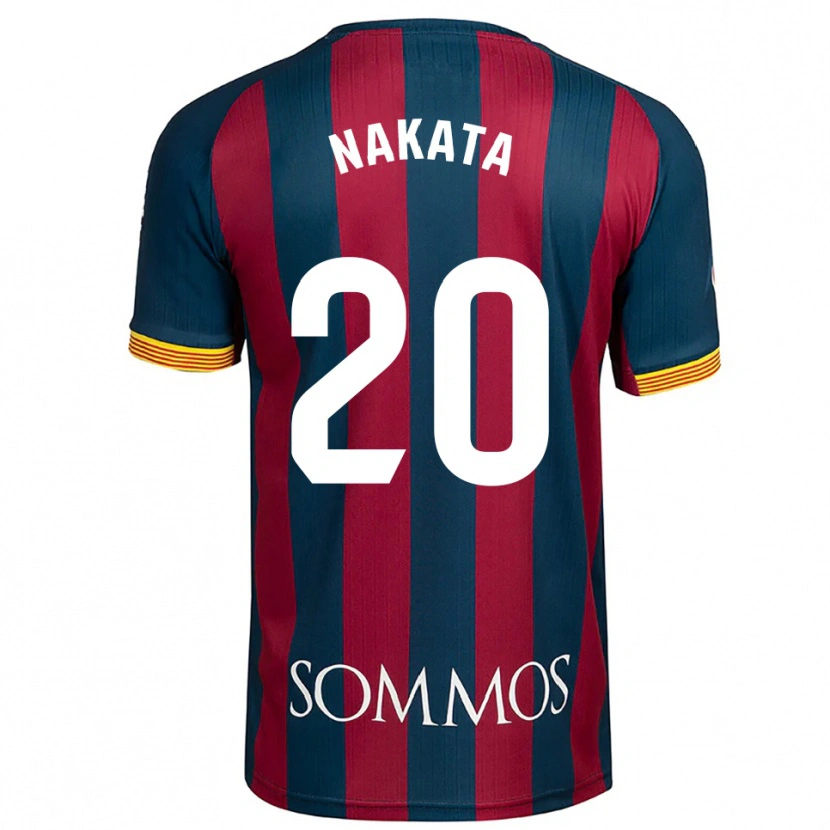 Danxen Męski Yuki Nakata #20 Granatowo-Czerwony Domowa Koszulka 2025/26 Koszulki Klubowe