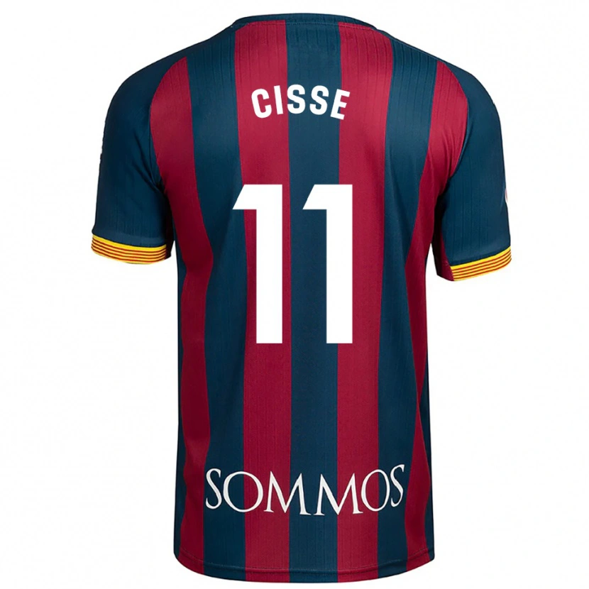 Danxen Męski Bakary Cissé #11 Granatowo-Czerwony Domowa Koszulka 2025/26 Koszulki Klubowe