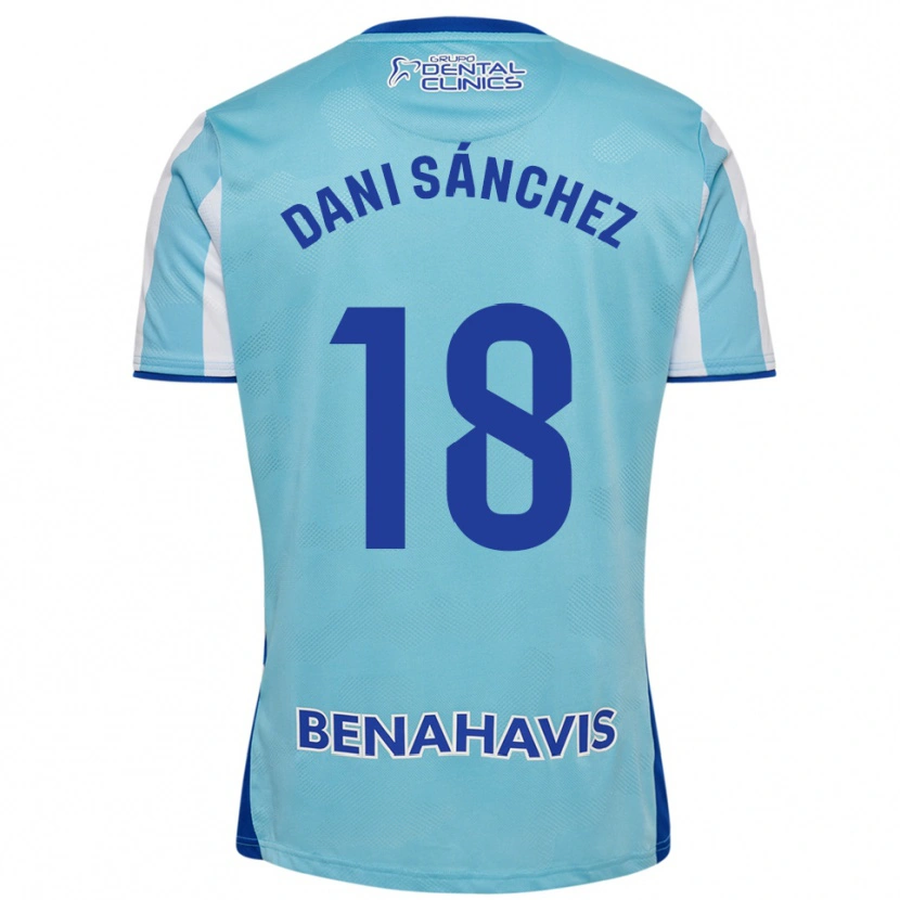 Danxen Męski Dani Sánchez #18 Błękitno-Biały Domowa Koszulka 2025/26 Koszulki Klubowe