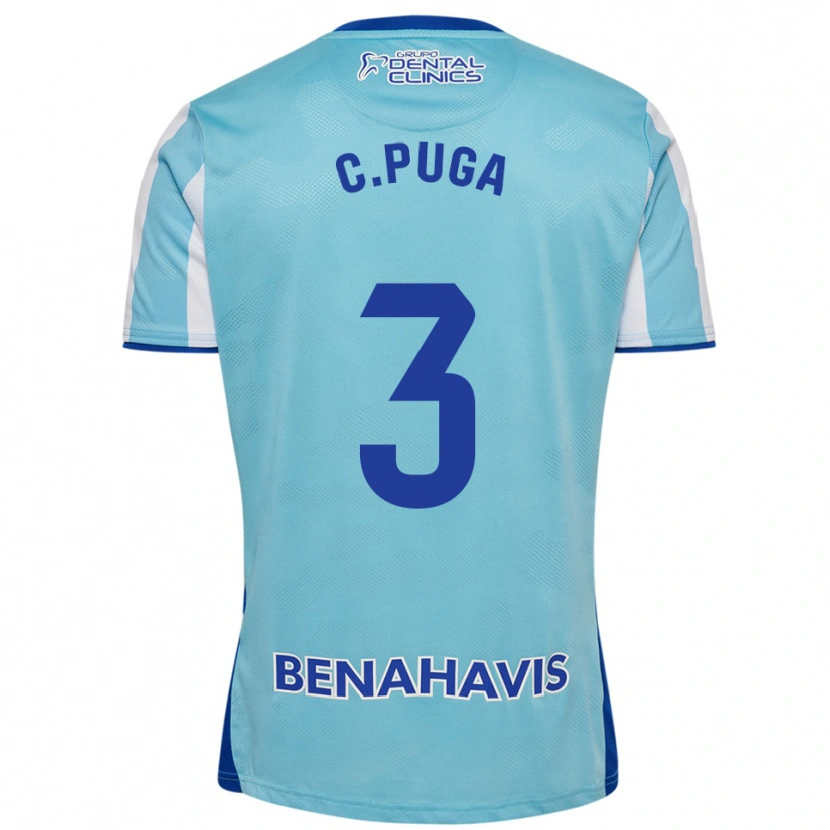 Danxen Męski Carlos Puga #3 Błękitno-Biały Domowa Koszulka 2025/26 Koszulki Klubowe
