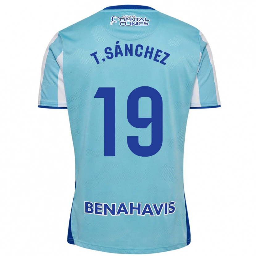 Danxen Męski Toni Sánchez #19 Błękitno-Biały Domowa Koszulka 2025/26 Koszulki Klubowe