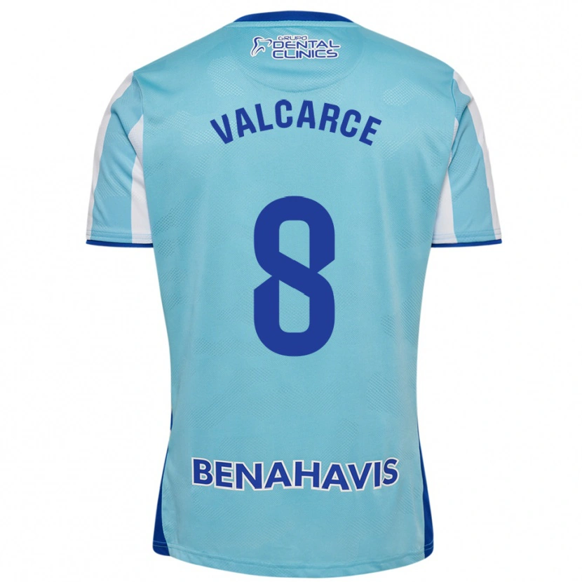 Danxen Męski Alejandro Valcarce #8 Błękitno-Biały Domowa Koszulka 2025/26 Koszulki Klubowe