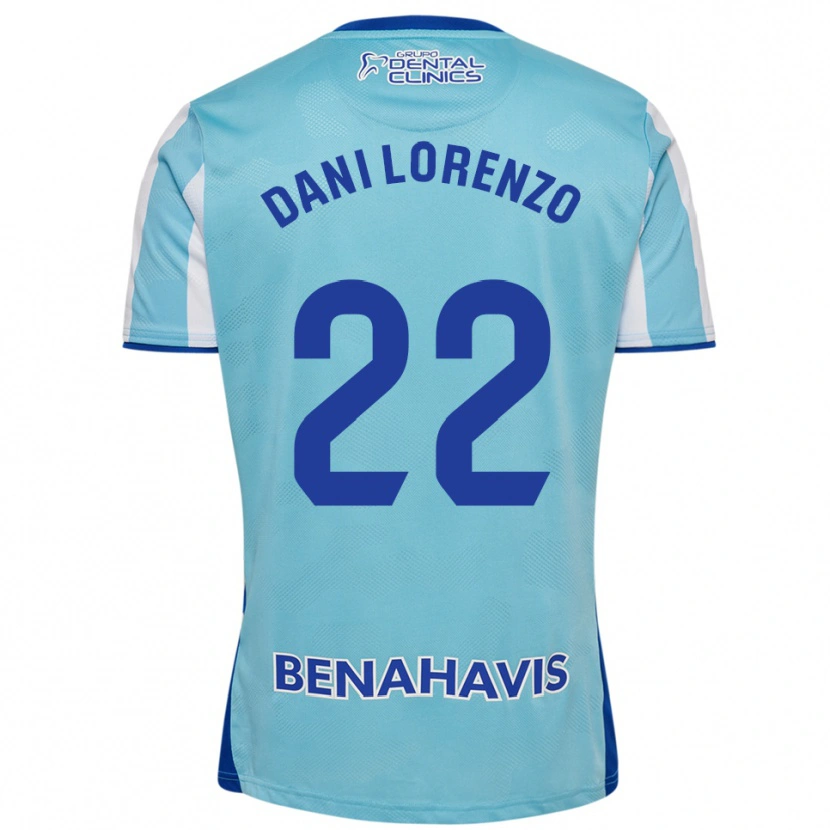 Danxen Męski Dani Lorenzo #22 Błękitno-Biały Domowa Koszulka 2025/26 Koszulki Klubowe
