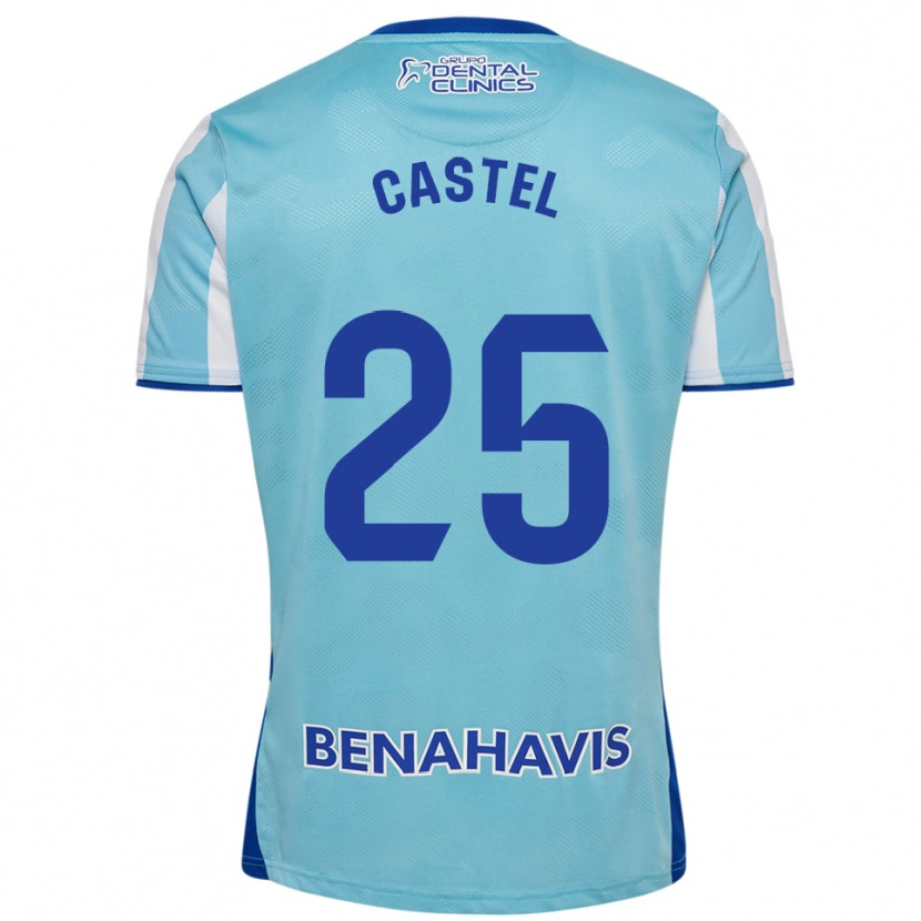 Danxen Męski Sergio Castel #25 Błękitno-Biały Domowa Koszulka 2025/26 Koszulki Klubowe