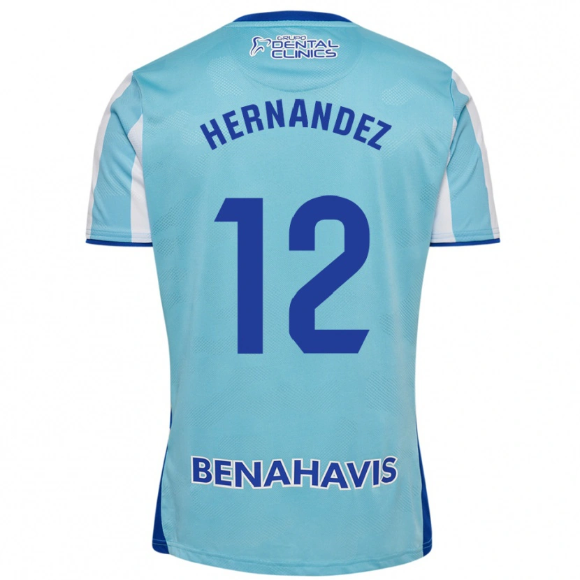 Danxen Męski Juanma Hernández #12 Błękitno-Biały Domowa Koszulka 2025/26 Koszulki Klubowe