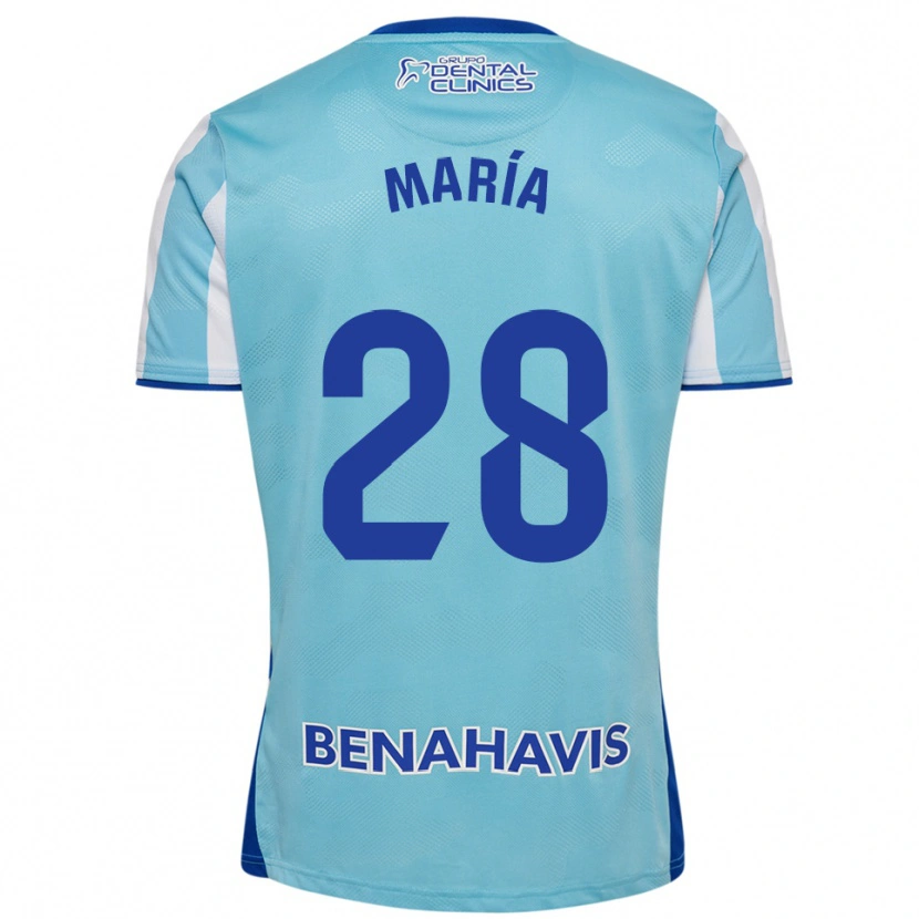 Danxen Męski María Albacete Pato #28 Błękitno-Biały Domowa Koszulka 2025/26 Koszulki Klubowe