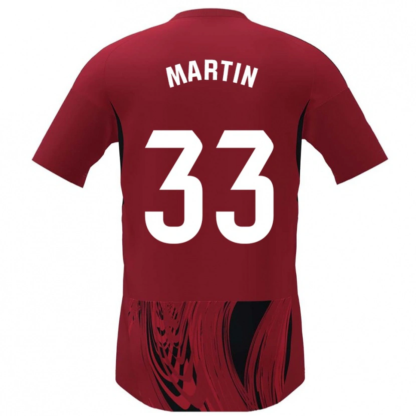 Danxen Męski Aarón Martin #33 Czerwono-Czarny Domowa Koszulka 2025/26 Koszulki Klubowe