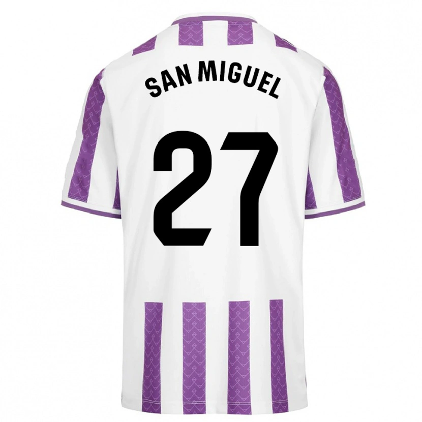 Danxen Męski Yago San Miguel #27 Fioletowo-Biały Domowa Koszulka 2025/26 Koszulki Klubowe