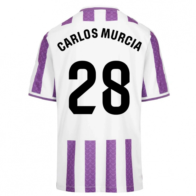 Danxen Męski Juan Carlos Murcia #28 Fioletowo-Biały Domowa Koszulka 2025/26 Koszulki Klubowe