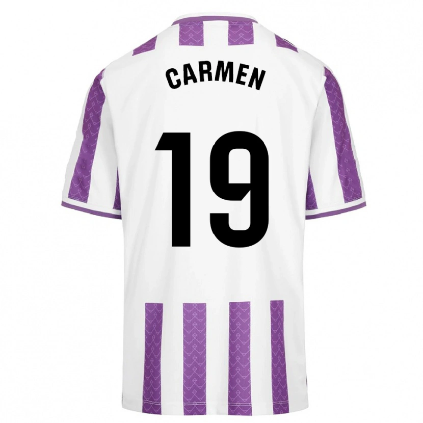 Danxen Męski Carmen García Morquecho #19 Fioletowo-Biały Domowa Koszulka 2025/26 Koszulki Klubowe
