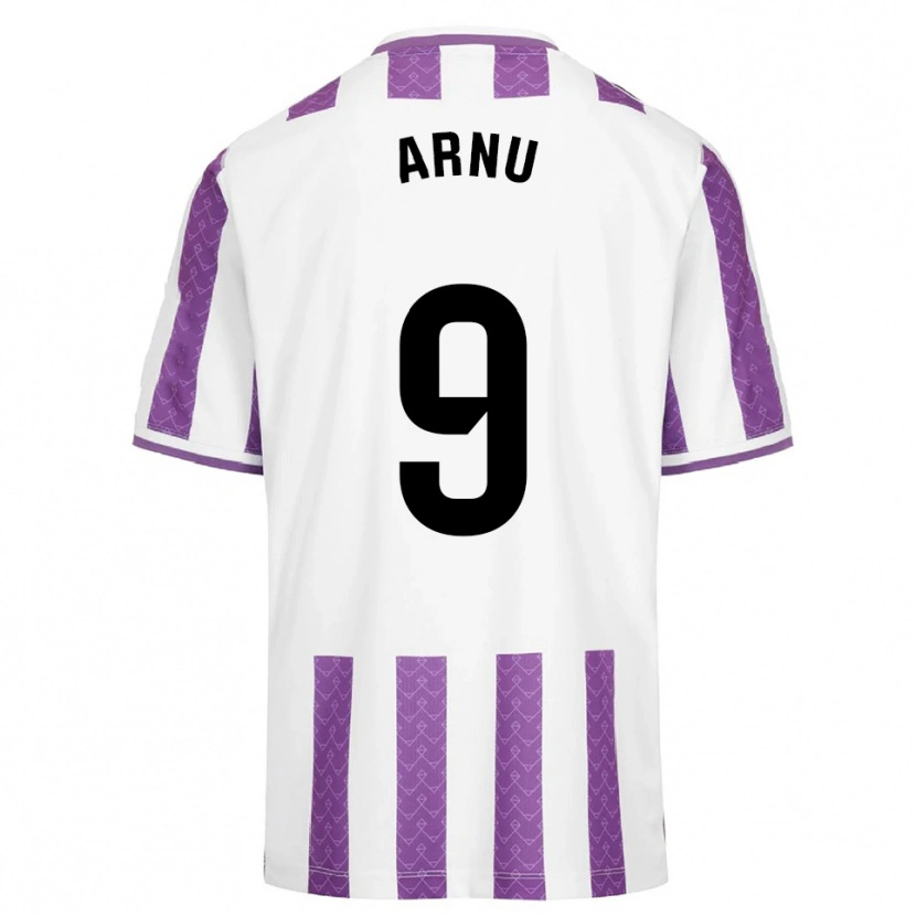 Danxen Męski Adrián Arnu #9 Fioletowo-Biały Domowa Koszulka 2025/26 Koszulki Klubowe