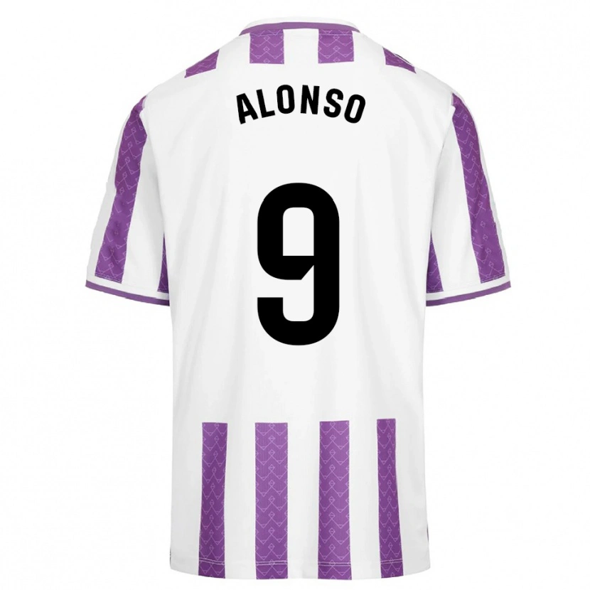 Danxen Męski María Alonso Hidalgo #9 Fioletowo-Biały Domowa Koszulka 2025/26 Koszulki Klubowe