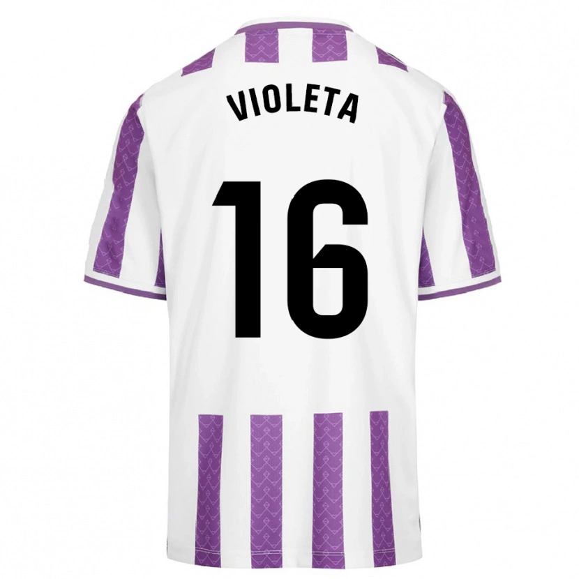 Danxen Męski Violeta Antón Guerrero #16 Fioletowo-Biały Domowa Koszulka 2025/26 Koszulki Klubowe