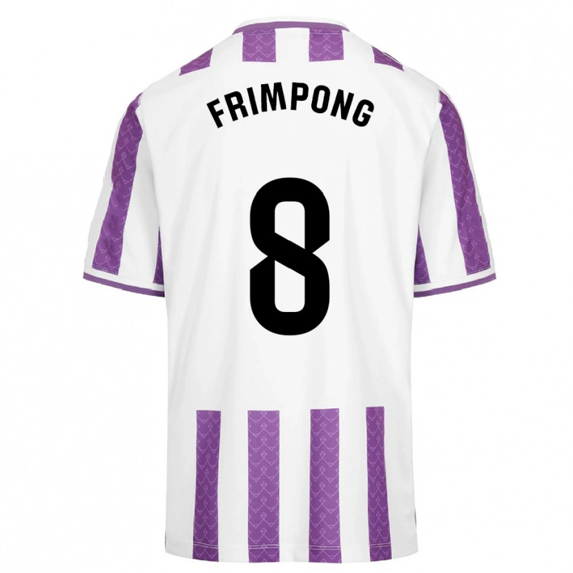 Danxen Męski Eugene Frimpong #8 Fioletowo-Biały Domowa Koszulka 2025/26 Koszulki Klubowe