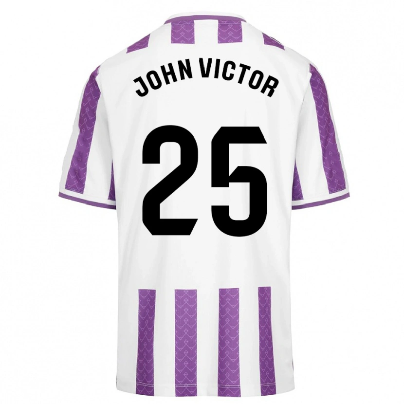 Danxen Męski John Victor #25 Fioletowo-Biały Domowa Koszulka 2025/26 Koszulki Klubowe