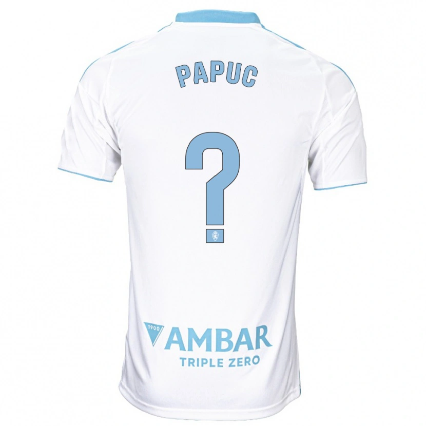 Danxen Męski Daniel Papuc #0 Biało-Błękitny Domowa Koszulka 2025/26 Koszulki Klubowe