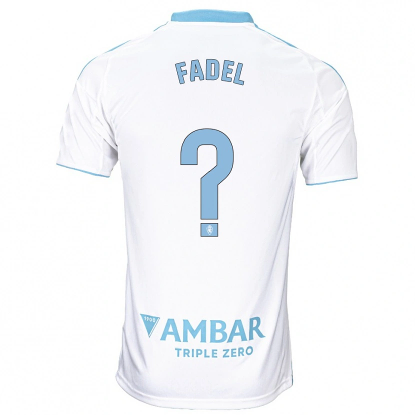 Danxen Męski Ismael Fadel #0 Biało-Błękitny Domowa Koszulka 2025/26 Koszulki Klubowe