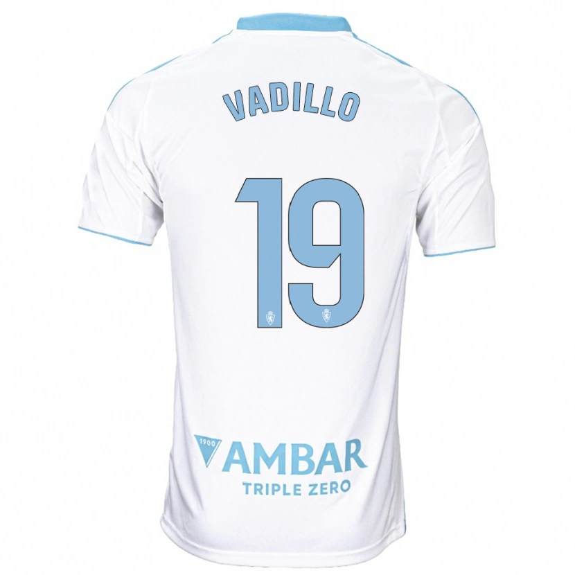 Danxen Męski Iker Vadillo #19 Biało-Błękitny Domowa Koszulka 2025/26 Koszulki Klubowe