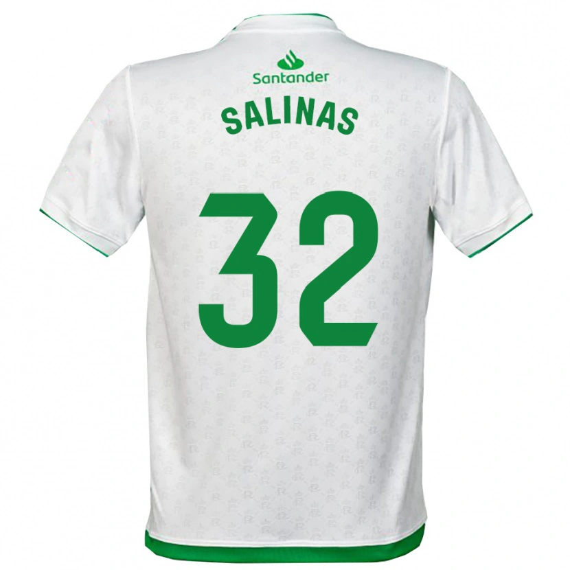 Danxen Męski Jorge Salinas #32 Zielono-Biały Domowa Koszulka 2025/26 Koszulki Klubowe