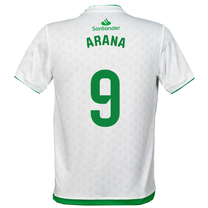 Danxen Męski Juan Carlos Arana #9 Zielono-Biały Domowa Koszulka 2025/26 Koszulki Klubowe