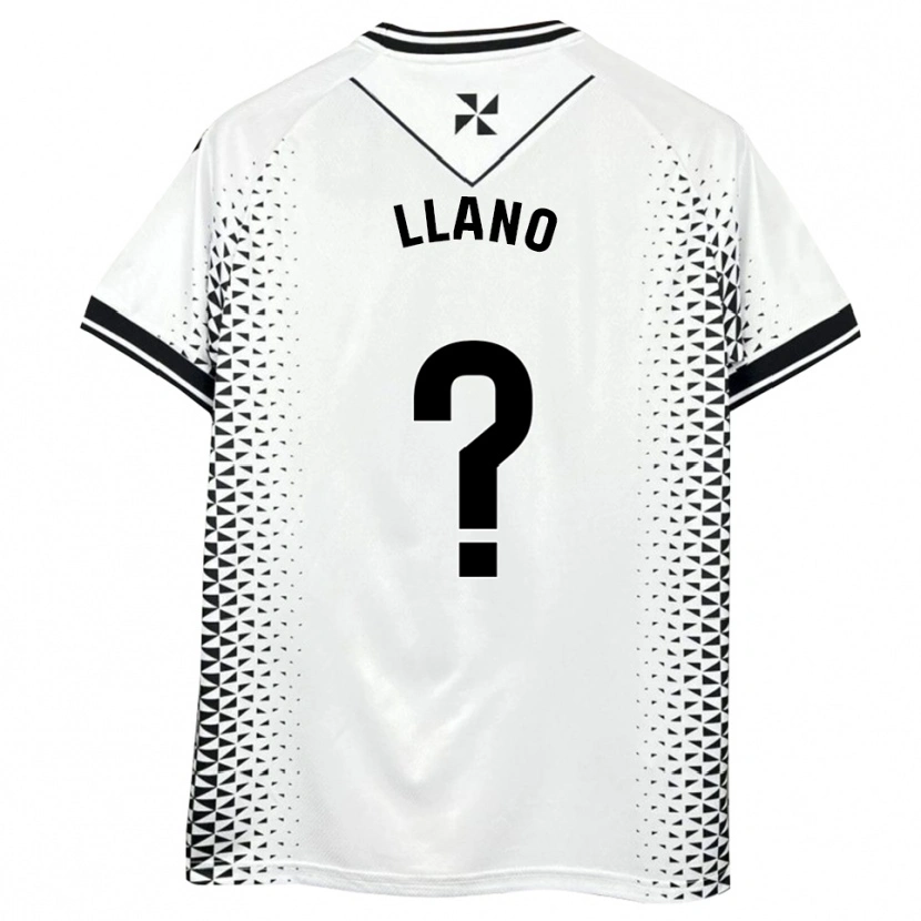 Danxen Męski Guillermo Llano #0 Biało-Czarny Domowa Koszulka 2025/26 Koszulki Klubowe