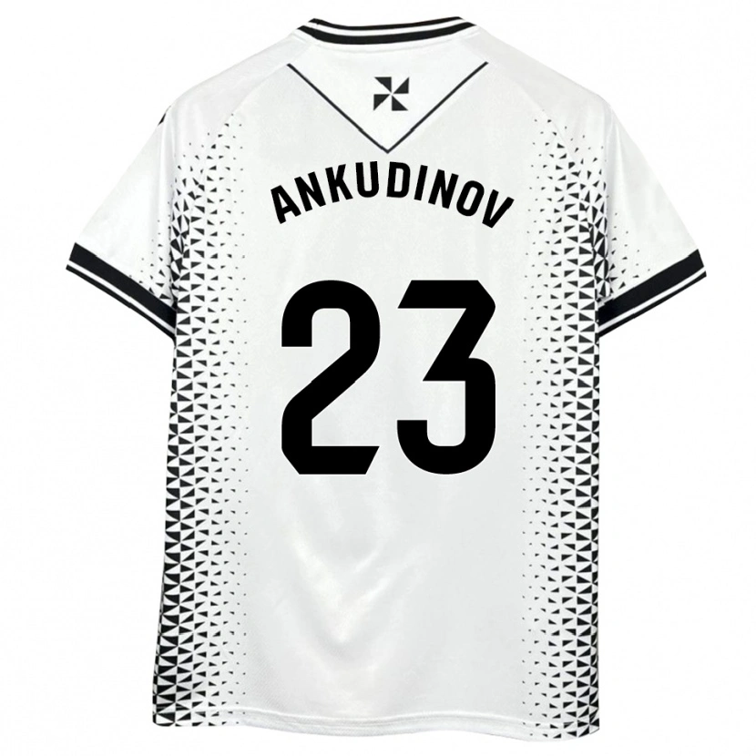 Danxen Męski Danil Ankudinov #23 Biało-Czarny Domowa Koszulka 2025/26 Koszulki Klubowe