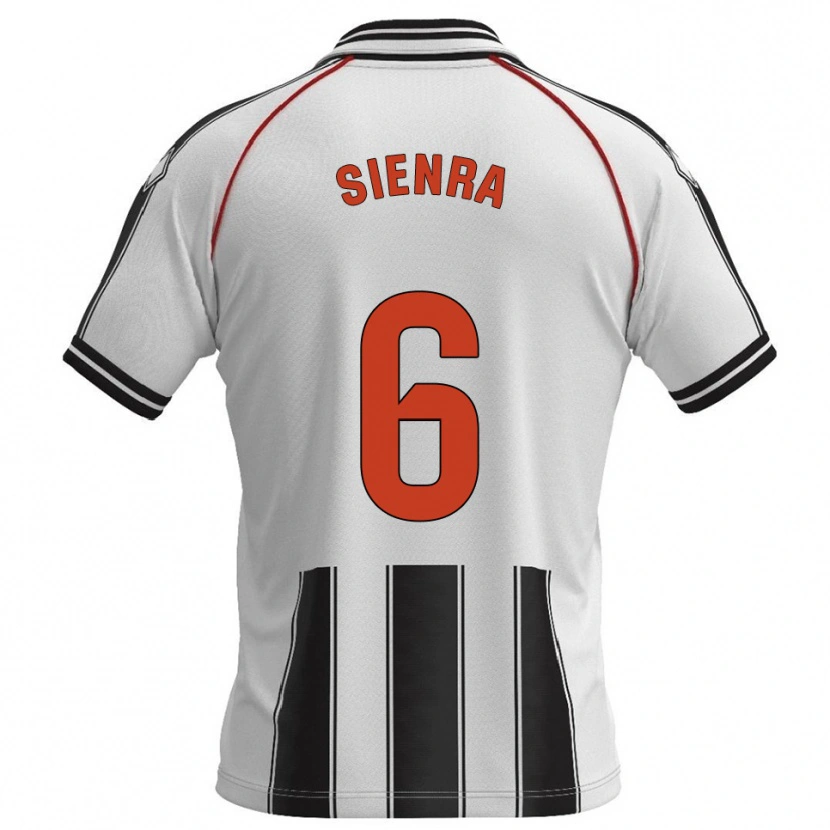 Danxen Męski Agustín Sienra #6 Biało-Czarny Domowa Koszulka 2025/26 Koszulki Klubowe