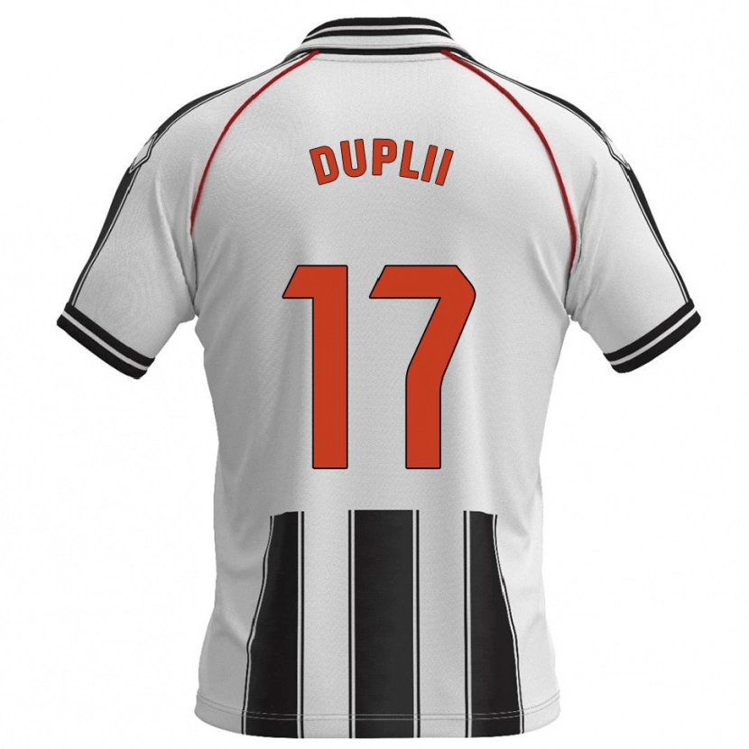 Danxen Męski Daniil Duplii #17 Biało-Czarny Domowa Koszulka 2025/26 Koszulki Klubowe