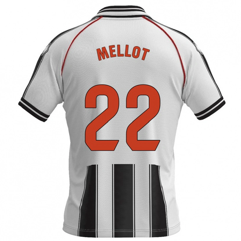 Danxen Męski Jérémy Mellot #22 Biało-Czarny Domowa Koszulka 2025/26 Koszulki Klubowe