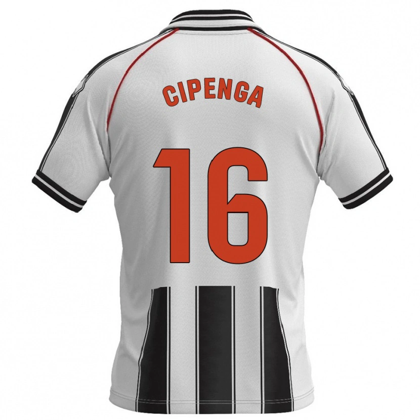 Danxen Męski Brian Cipenga #16 Biało-Czarny Domowa Koszulka 2025/26 Koszulki Klubowe